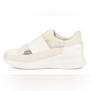 NWOB UGG Libu Lite White Fashion Slip-On Leather Mesh Platform Sneaker